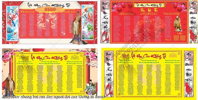 file vector nhung bai ran day nguoi doi cua khong tu